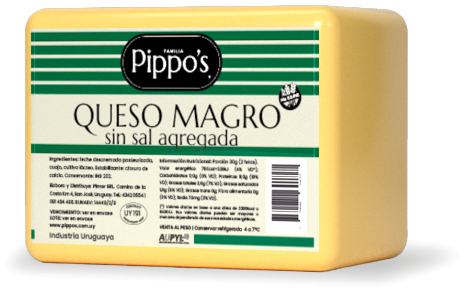 Queso Magro sin sal agregada - Pippos