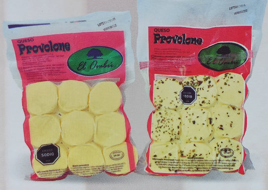 Queso Provolone con oregano 9 Fetas al vacio